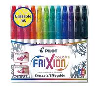Pilot Frixion Colors Erasable Fibre Tip Colouring Pen - Assorted, Pack of 12
