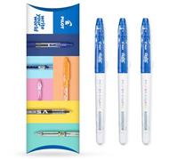 PILOT Frixion Colors Felt Pen Fineliner Marker - Medium 2.50mm Nib - 0.63mm Line (Blue x 3)