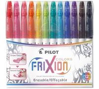 Pilot Frixion Colors Erasable Fibre Tip Colouring Pen - Assorted, Pack of 12