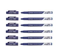 PILOT Frixion Erasable Fineliner Pens Pack of 6 Blue