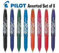 Pilot FriXion Erasable Pens 0.7mm Gel Rollerball 8 Assorted Colours