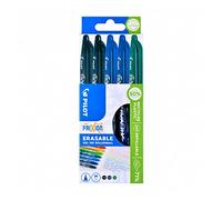 Pilot Frixion Erasable Rollerball Pen Erasable Ink Wallet of 5 Black Blue Green