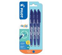 Pilot Frixion Erasable Rollerball Medium Triple Pack Blue