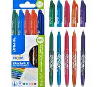 Pilot Frixion Erasable Rollerball Pen Erasable Ink Assorted Colours Wallet of 5
