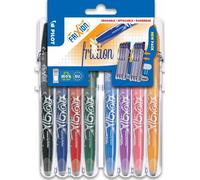 Pilot Pen Frixion Rollerball 0.7mm - Set to Go Pack of 8 (Assorted Colors)