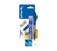 Pilot Frixion Erasable Rollerball Set (Single Pen) with 3 refills, Blue, 0.7 mm