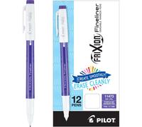 Pilot, FriXion Fineliner Erasable Marker Pens, Fine Point, Pack of 12, Purple