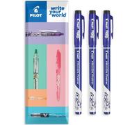 PILOT FriXion Fineliner - Fine Line Erasable Marker Pen - 1.3mm Nib Size - In Envelope Gift Packaging (Black Ink, Pack of 3 Pens)