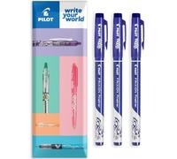 PILOT FriXion Fineliner - Fine Line Erasable Marker Pen - 1.3mm Nib Size - In Envelope Gift Packaging (Blue Ink, Pack of 3 Pens)