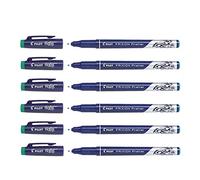 Pilot Frixion Fineliner Pens Erasable Fine Tip Green Pack of 3