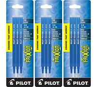 PILOT FriXion Gel Ink Refills, Fine Point, Blue Ink, 3 Packs (9 refills total)