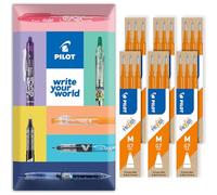 Pilot Frixion Heat/Friction Erasable Refill - Medium 0.7mm Line - Pack of 18 Refills - 6 Packs in Envelope Gift Packaging (Orange)