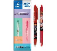 Pilot Frixion Heat/Friction Erasable Rollerball Pen FR7 Naruto Shippuden Limited Edition - Medium Line 0.7mm Tip Nib - Pillow Pack of 2 Pens - FriXion