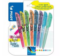 Pilot Frixion Highlighter Light Soft Pastel Erasable 8 Set Assorted Colour Pens