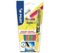 Pilot Frixion Light Erasable Highlighter Pens, Yellow, Set of 6