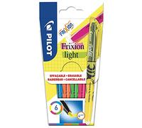 Pilot Frixion Light Erasable Highlighter Pens, Yellow, Set of 6