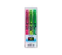 Pilot Frixion Light Highlighter Medium Tip Yellow/Pink/Green
