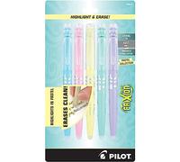 Pilot FriXion Light Pastel Collection Erasable Highlighters Set of 5 Yellow Pink Green Purple Blue; Too Much, or The Wrong Color Highlighted? No Need To Stress with America's #1 Selling Pen Brand
