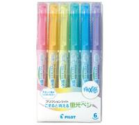 Pilot Frixion Light Soft Color Erasable Highlighter Pen 6 Color Set SFL-60SL-6CS