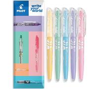 PILOT Frixion Light Soft Highlighter Marker Pen - Medium 4.0mm Nib - Pastel Tones - 1 of Each - Pack of 5 in Envelope Gift Packaging