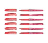 Pilot FriXion Point 05 Erasable Rollerball Pens - Red Ink - Set of 6