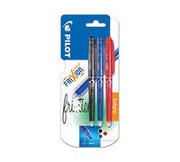 Pilot Frixion Point Erasable Rollerball 0.5 mm (Pack of 3) - Black/Red/Blue