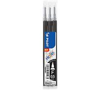 Pilot FriXion Point Rollerball Pen Refill 0.25 mm Fine Rollerball Black Pack of 3