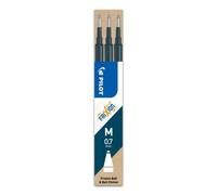 Pilot Frixion Refill Cartridges - 3 Pack (Blue Black) Medium 0.7mm - For Ball & Clicker Pens, Write, Erase & Rewrite