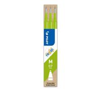 Pilot Frixion Refill Cartridges - 3 Pack (Light Green) Medium 0.7mm - For Ball & Clicker Pens, Write, Erase & Rewrite
