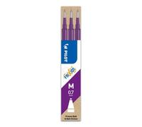 Pilot Frixion Refill Cartridges - 3 Pack (Violet) Medium 0.7mm - For Ball & Clicker Pens, Write, Erase & Rewrite