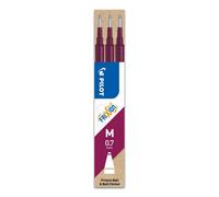Pilot Pen Frixion Ball 2261022F Refill Rollerball Pen Thickness 0.7 mm Dark Red Erasable Pack of 3