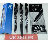 PILOT FRIXION ROLLER BALL ERASABLE PENS 0.7MM BL-FR7-B / BLACK & BLUE -UK seller
