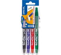 Pilot Frixion Rollerball 0.7mm Set to Go Pack of 4- Black/Blue/Red/Green