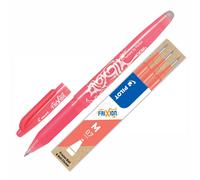 Pilot FriXion Rollerball Pen Erasable Gel Ink Medium Tip + 1 Pack of 3 Refills