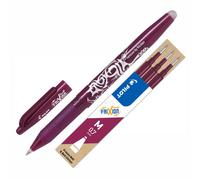 Pilot FriXion Rollerball Pen Erasable Gel Ink Medium Tip + 1 Pack of 3 Refills