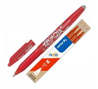 Pilot FriXion Rollerball Pen Erasable Gel Ink Medium Tip + 1 Pack of 3 Refills