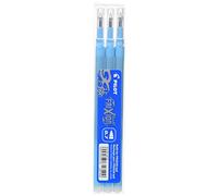 Pilot Frixion rollerball pen refill with 0.7mm line width and light blue ink, PACK of 3