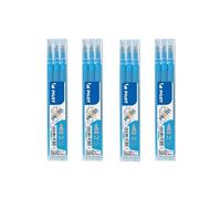 Pilot FriXion Rollerball Pens - 4 Refill Packs of 3 light blue