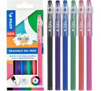 Pilot FriXion Ball Stick Erasable Gel Pens Wallet Assorted (Pack 12)
