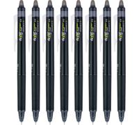 Pilot, FriXion Synergy Clicker Erasable, Refillable, Retractable Gel Ink Pens, Extra Fine Point 0.5 mm, Pack of 8, Black