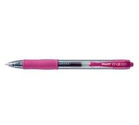 PILOT G-2 0.7mm FINE RETRACTIBLE PEN - PINK (3 PACK)