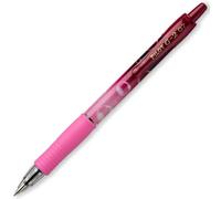 Pilot G-2-07 Bubble Gel Ink Rollerball Pen - Smooth Ink Retractable Pens with Ergonomic Grip for Writing, Journaling, Sketching, Note-Taking & Creative - BLUE ink - Pink Barrel