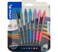 Pilot G2 Pastel Retractable Gel Rollerball Pen Set of 6 Assorted Colours