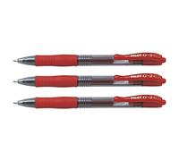 Pilot G-2 Gel Ink Rollerball Pens Large Tip 1 mm Pack of 3 Redaa