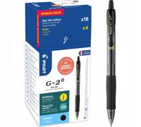 Pilot 3131910516460 G207 Gel Roller Pen - Black (Pack of 20)