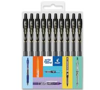 PILOT G-2 Retractable Gel Ink Rollerball Pens - 0.7mm Nib Tip - Wallet Sets (Black Wallet of 10)