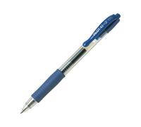 Set of 6 Gel Ink Ballpoint Pens G2 05 Fine Point Blue