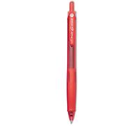 Pilot G-Knock BeGreen Refillable & Retractable Gel Ink Pens Fine Point Red Ink 12-Pack (31508)
