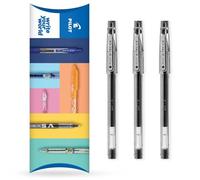 Pilot G-Tec C4 Gel Ink Rollerball Pen - 0.4mm Nib - 0.2mm Line - Pillow Pack of 3 (Black)