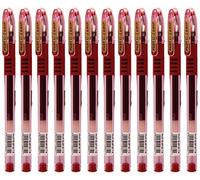 PILOT - G1-07 Grip Gel Ink Rollerball Pen - Medium 0.7mm Tip - 12 x Red